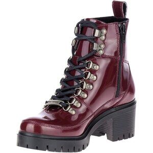 Harley-Davidson Kenwood Women’s Red Wine Leather Ankle & Booties Boots | SZ 8.5